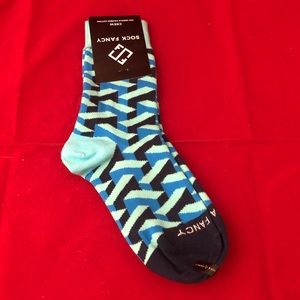 Sock Fancy Crew Cut Style 200 Needle Combed Cotton Sock